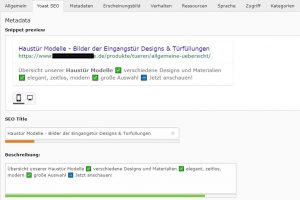 Metadaten-Eingabe in Typo3 - YOAST SEO