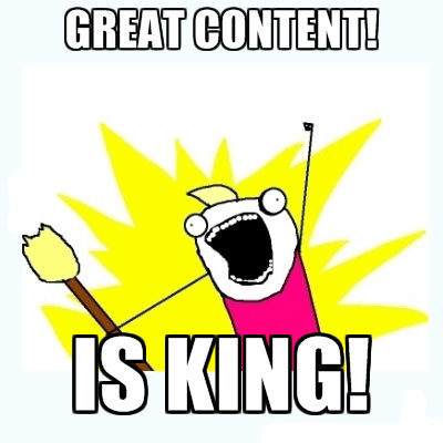 Content King SEO Meme